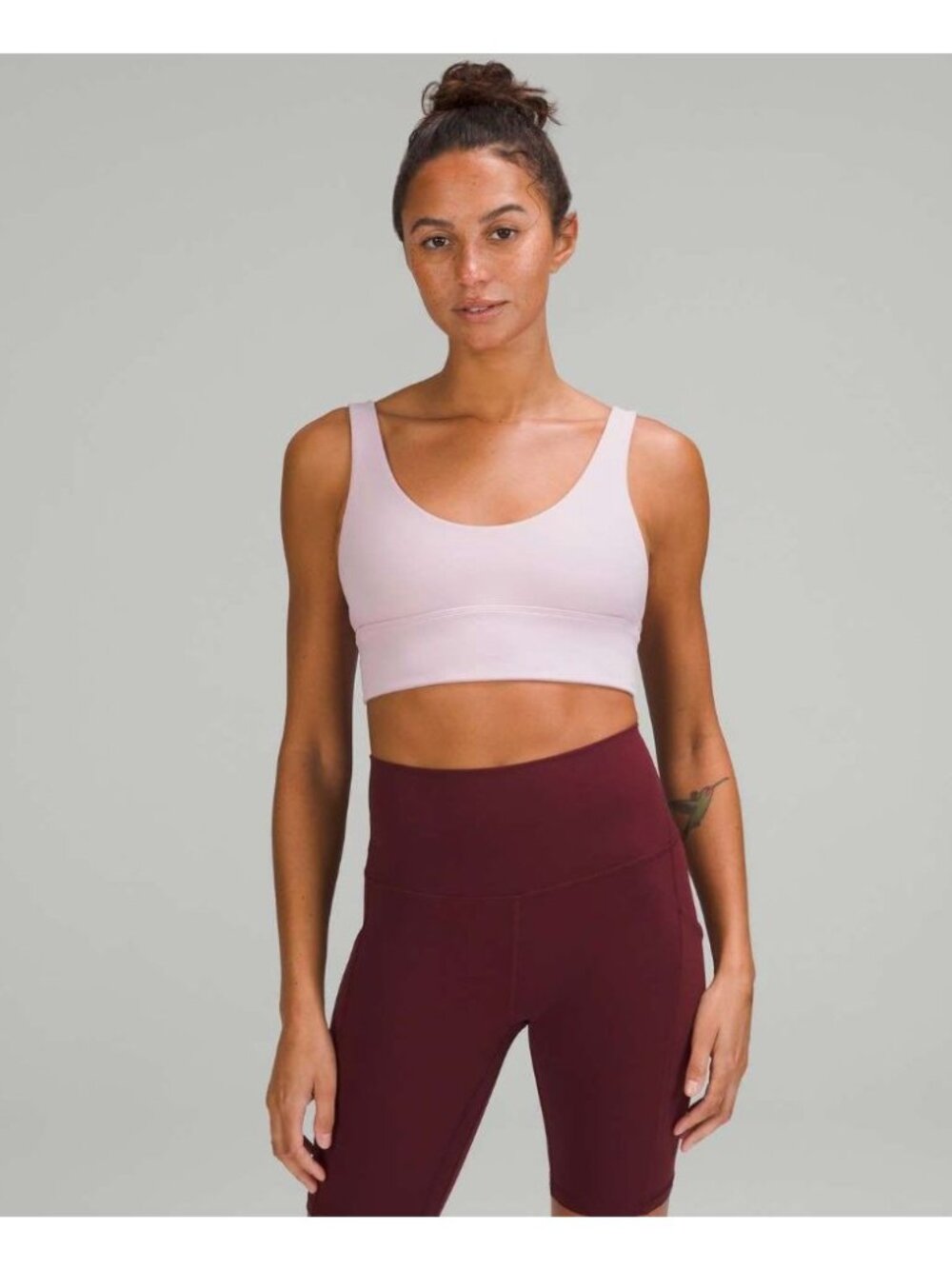 lululemon Align Reversible Bra Pink Peony Light Support A/B Cup Size 6